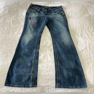 Ariat | Women’s SZ 32R | Ruby Eagle Mid Rise Boot Bootcut Jeans | Cowgirl